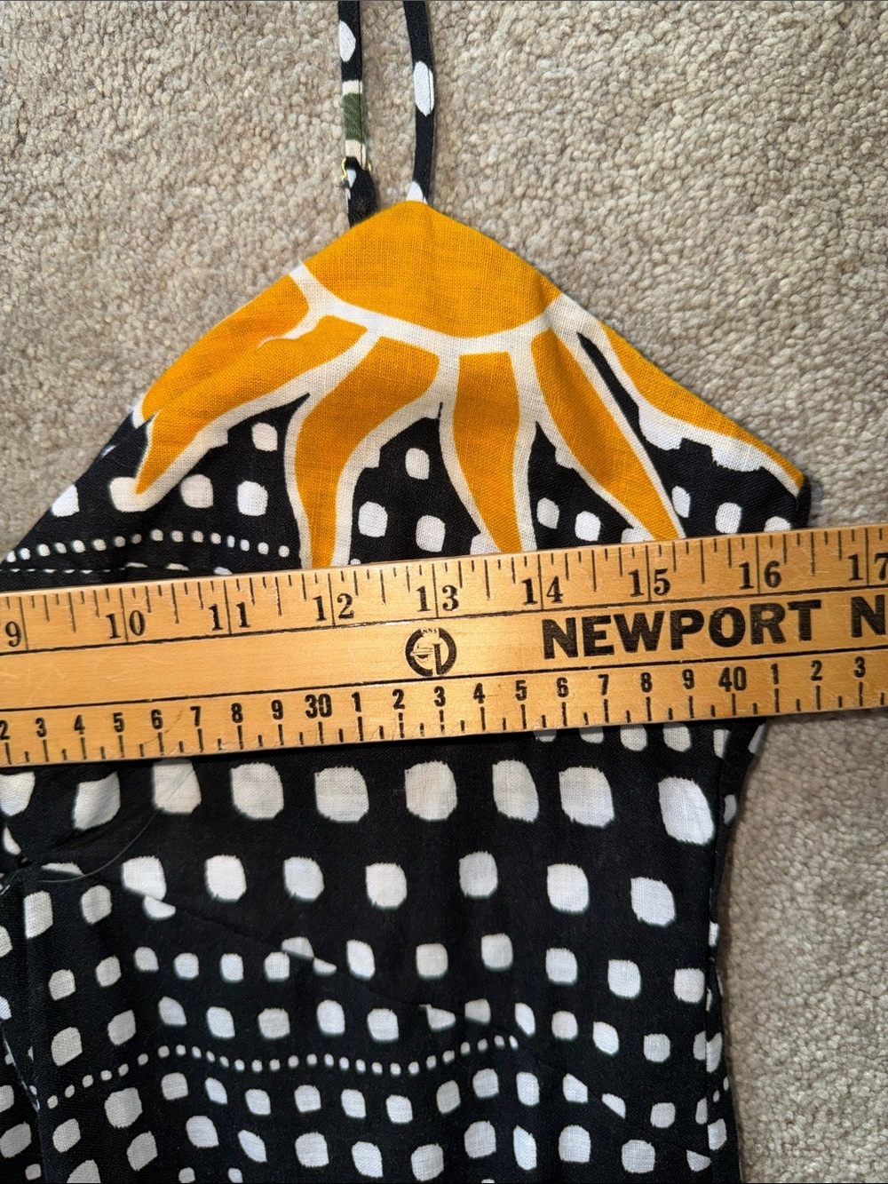 LOFT Beach Black Tropical Print Midi Dress Size 6 - Picture 10 of 10